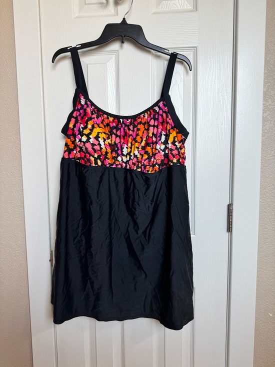 Delta Burke Other - Delta Burke Swimwear Plus size Black Swim Dress
